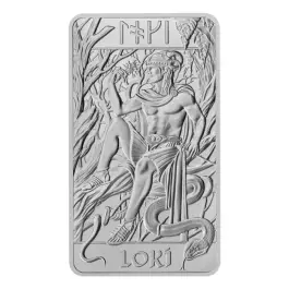 2026 10oz Great Britain Norse Gods - Loki .9999 Silver Bar (In Card)