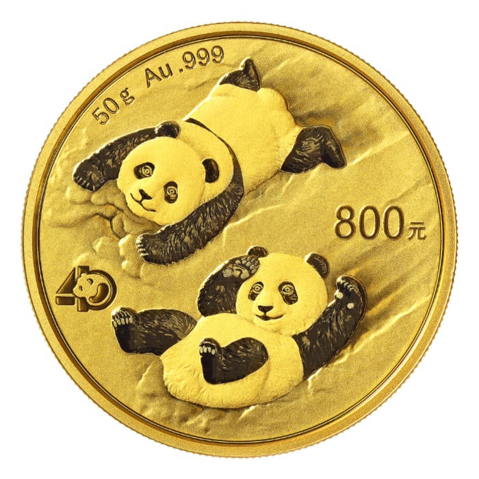 2022 中國熊貓.999精鑄金幣50克