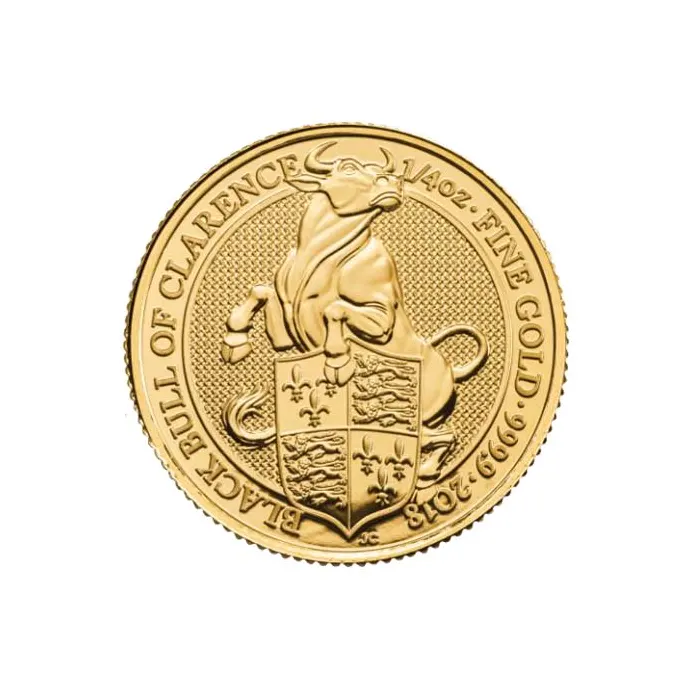 2018 1/4 oz The Queen's Beasts .9999 Gold Bullion Coin