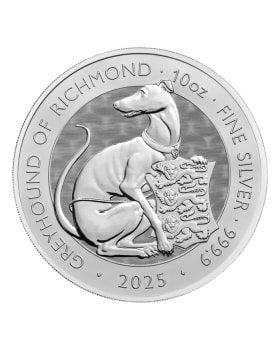 2021 2 oz Great Britain Queen's Beasts - The White Greyhound of