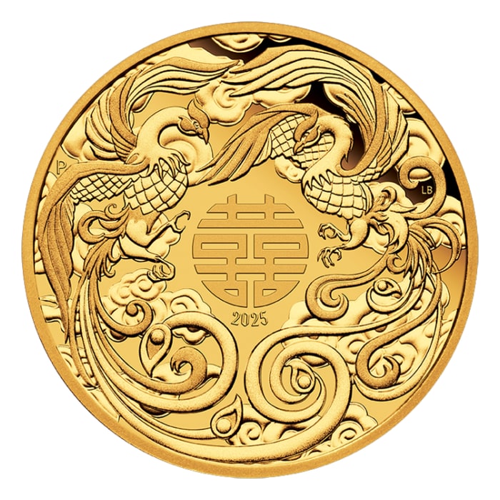 Buy 2018 China 2 oz Silver Dragon & Phoenix Cash Coin PF-70
