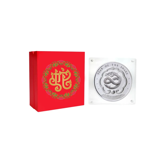 2025 1oz Kingdom of Bhutan Lunar Year of Snake .999 Silver