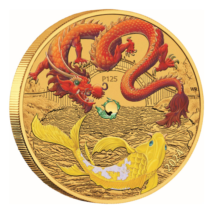 2024 1oz Australia Chinese Myths and Legends - Red Dragon
