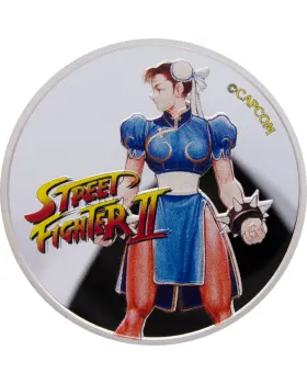 2021年　ストリートファイター銀貨　リュウ銀貨　999 チビコインシリーズ 2021 Fiji 1 oz Silver $1 Street Fighter Mini Fighters: Ryu