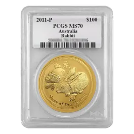 2011-P 1oz Australia Lunar Series II - Year of the Rabbit