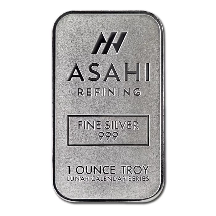 2025 1 oz Asahi Lunar Snake .999 Silver Bar