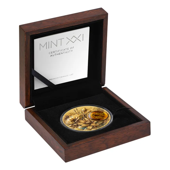 2026 2oz Samoa Dragonfly .999 Silver Gold Gilded Coloured Antique Coin