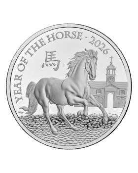 2026 1oz Great Britain Lunar Year of Horse .999 Silver Proof Coin
