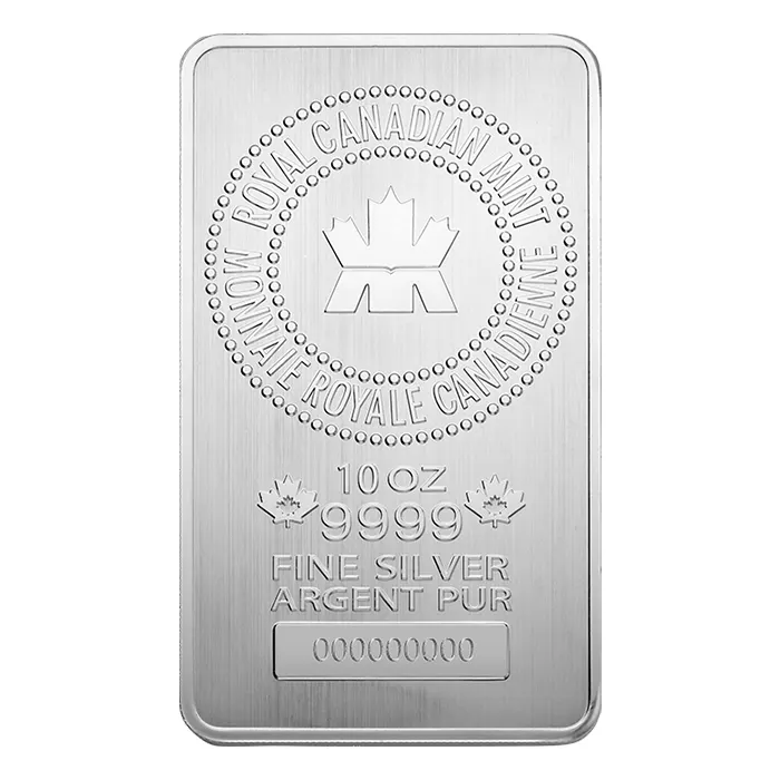 加拿大皇家鑄幣廠.9999銀條10盎司