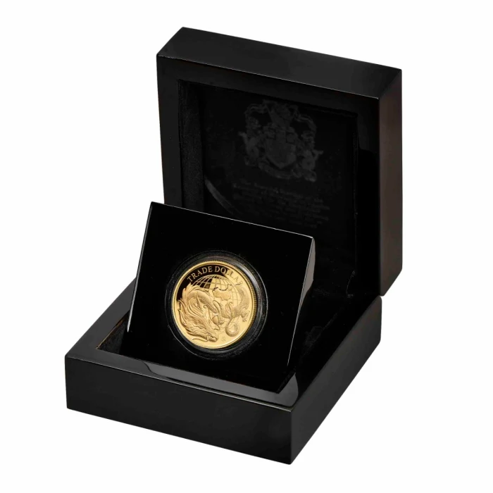 2021 1 oz St Helena Modern Chinese Trade Dollar 9999 Gold