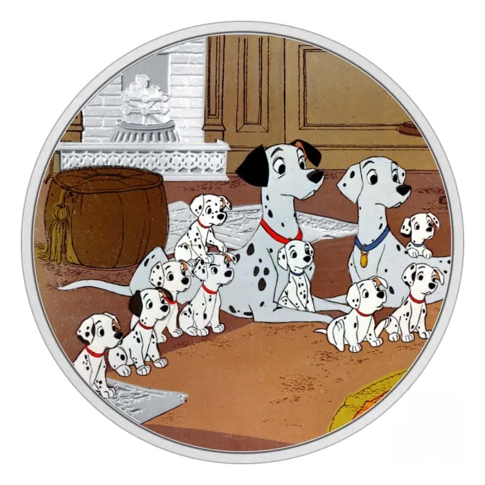 想像を超えての 1oz 2022 Niue .999 Family – series Dalmatians 101 – Disney コレクション