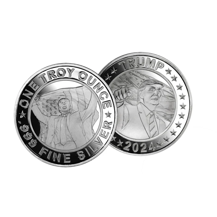 TRUMP 2024 シルバー 1トロイオンス Trump Silver Round | LPM Exclusive Donald Trump Coin Series