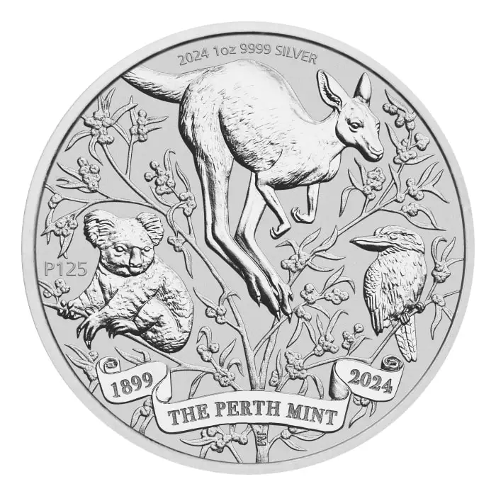 銀盃　記念バッチ 2024 10 oz Gothic Crown .999 Silver Bar