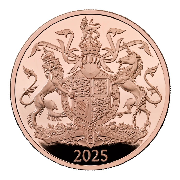 2025 英國英王查理斯三世皇家徽章.9167精鑄金幣39.94克