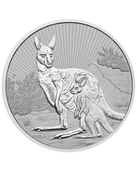 2023 10 oz Australia Mother and Baby - Kangaroo .9999 Silver