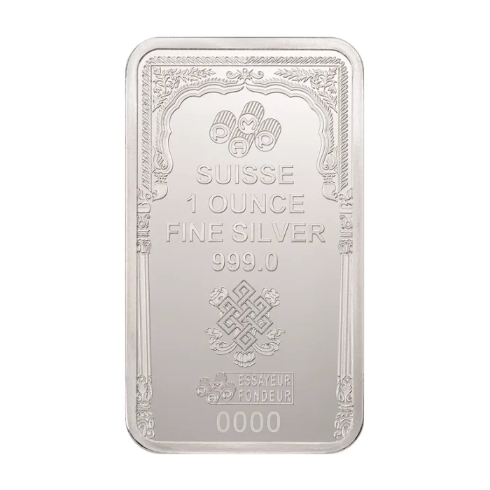 1 oz Pamp Suisse The Buddha .999 Silver Prooflike Bar