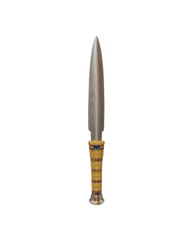 2025 2oz Samoa King Tutankhamun's Dagger .999 Silver Coloured Gold Gilded Antiqued Coin