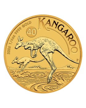 2026 1/4oz Australia Kangaroo .9999 Gold BU Coin
