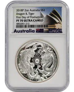 2018 Two Dragons 二匹龍 2ポンド銀貨 PF70UC FDI ⑪ 337206_1.jpg