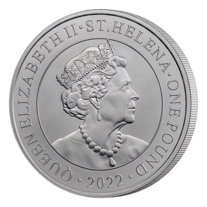 Buy 2022 1 oz St Helena Modern British Trade Dollar .999 Silver BU