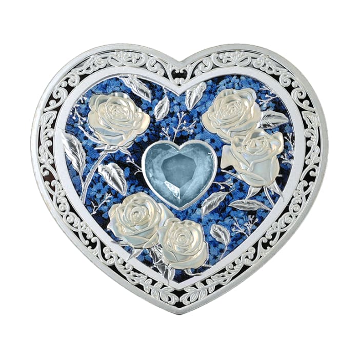 2025 1oz Samoa The Gems of Love - Blue Shimmer .999 Silver 2025 1oz Samoa The Gems of Love - Blue Shimmer .999 Silver
