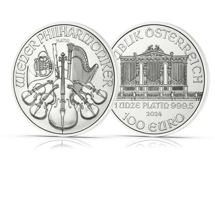 2024 1 oz Austria Philharmonic .9995 Platinum BU Coin