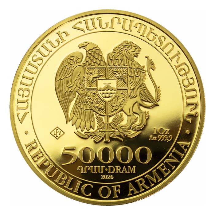 2026 亞美尼亞挪亞方舟.9999金幣1盎司