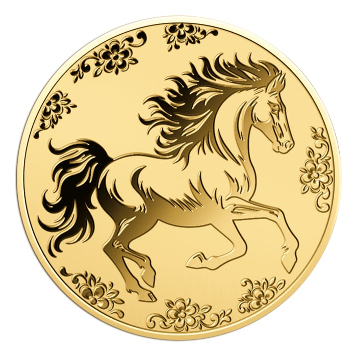 2026 加彭農曆馬年.999金幣卡1/1000盎司