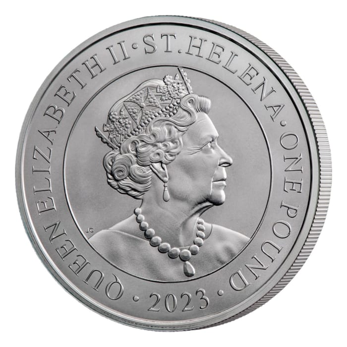2023 1 oz St Helena Modern Japanese Trade Dollar .999 Silver