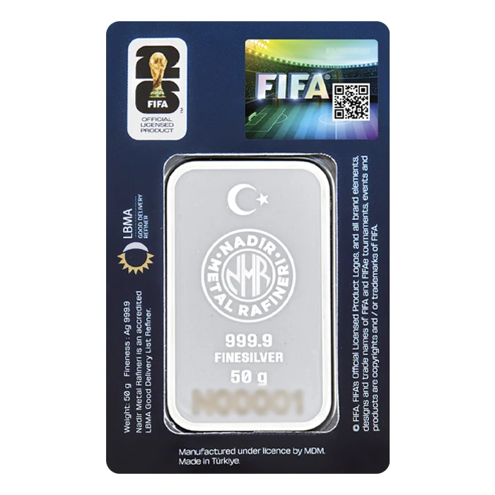 2026 FIFA世界盃.9999銀條50克