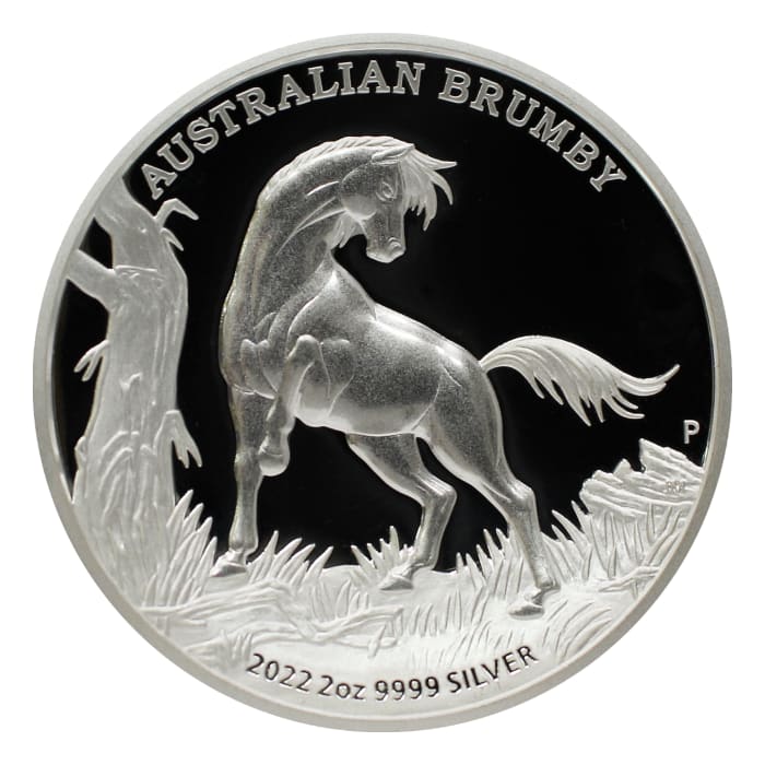 2022澳洲野馬.9999 高浮雕精鑄銀幣2盎司