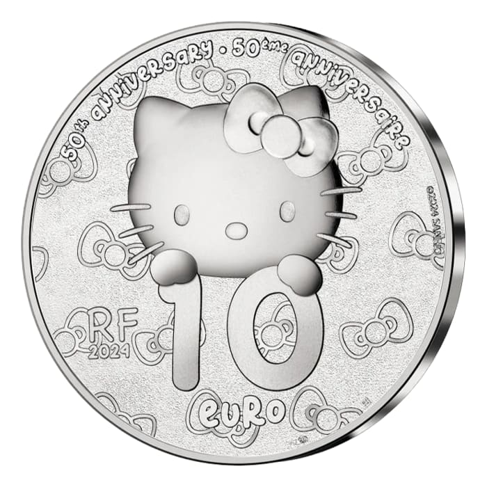 2024 法國Hello Kitty .999彩色精鑄銀幣22.2克