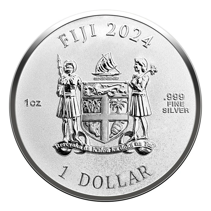 2024 1 oz Fiji Year of the Dragon 999 3D Ultra High Relief