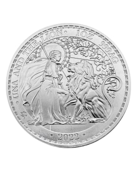 Una and the Lion 2021 1oz シルバー 2021 Great Britain Una and the Lion 1 oz 0.9999 Silver Bar
