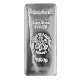 1 Kg Heraeus .999 / .9999 Silver Bar