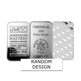 Random 1 oz LBMA 999 / 9999 Silver Bar