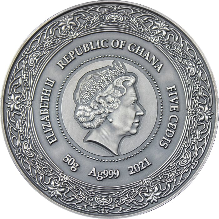 R寫眞【OH! MONEY GOD..】 Zhu Rong God of Fire 2024 10000 Francs CFA 2 oz Pure Silver