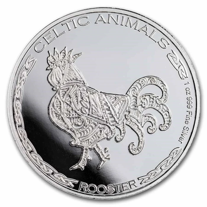 Celtic Animals Horse 2020年 500フラン 1oz銀貨 2022-republic-of-chad-1-oz-