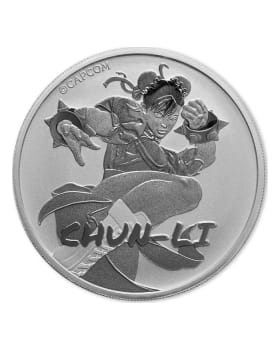 2022 1 oz Tuvalu Street Fighter - Ryu 9999 Silver BU Coin