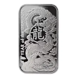 純銀1オンス ASAHI　龍年 2024年 (新品) アメリカ「ASAHI アサヒ・干支 十二支・辰年 龍年