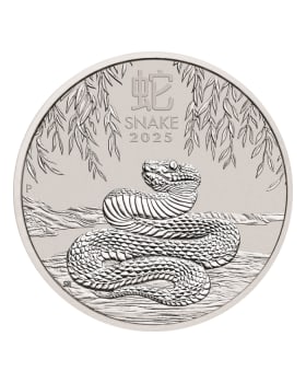 2025 1oz Kingdom of Bhutan Lunar Year of Snake .999 Silver