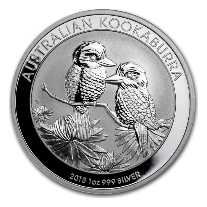 2013 澳洲笑翠鳥.999銀幣1盎司