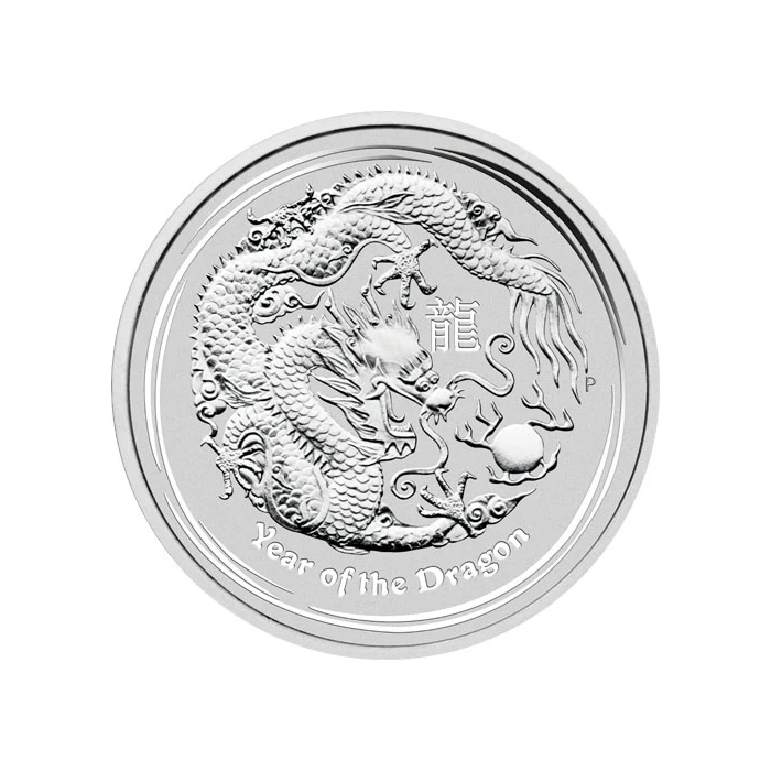 moonの宝物5 2024 5 oz Perth Lunar Year of the Dragon Silver Coin (BU)