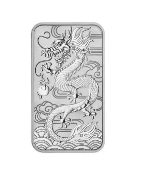 2018 1oz Australia Dragon .9999 Gold Rectangular Coin Bar