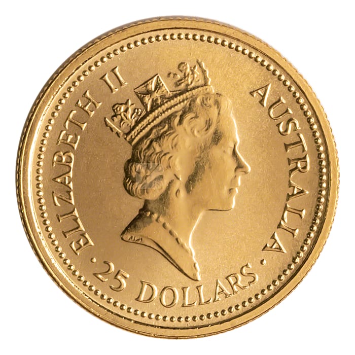 1989 澳洲鴻運.9999金幣1/4盎司