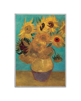 2025 1oz Cameroon Sunflowers, Vincent Van Gogh .999 Silver Coloured Proof Coin