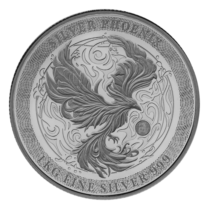 2025 紐埃鳳凰.999類精鑄銀幣1公斤(已流通或瑕疵品)