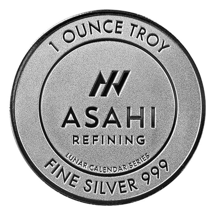 2024 1 oz Asahi Lunar Dragon .999 Silver Round 2024 1 oz Asahi Lunar Dragon .999 Silver Round