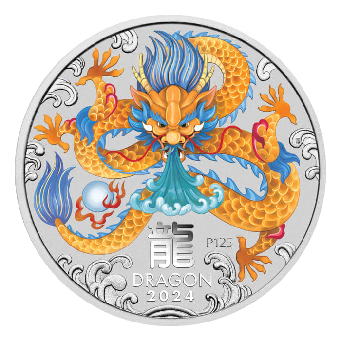 2024 1oz Australia Lunar Series III - Year of the Dragon .9999