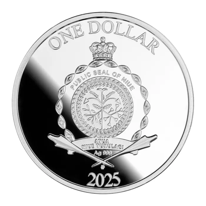 2025 紐埃櫻花的永恆之美- 花見.999彩色精鑄銀幣17.5克